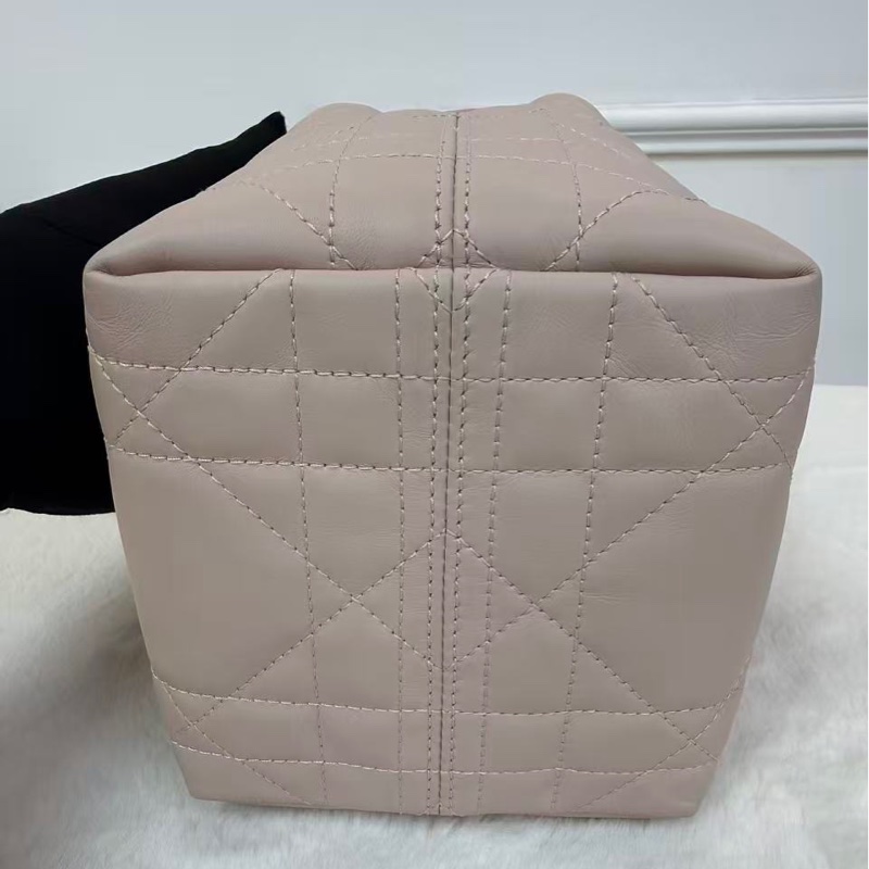 DIOR迪奧 Toujours土著包 胭脂粉色 金扣 牛皮-5