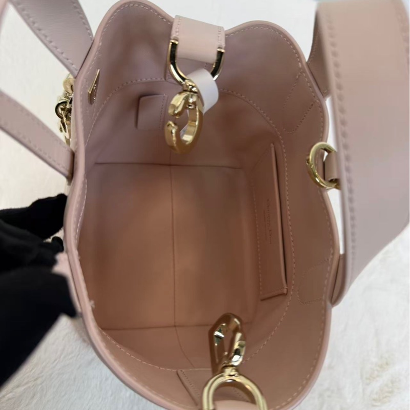 DIOR迪奧 Toujours土著包 胭脂粉色 金扣 牛皮-7