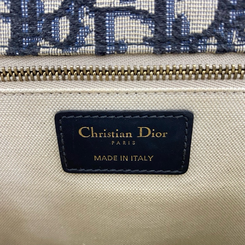 Dior迪奧addict flap系列經典帆布拼皮金扣中號 菱格鏈條包單肩斜挎包-6