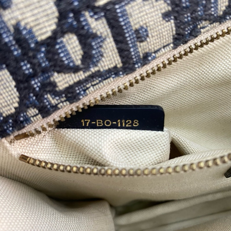 Dior迪奧addict flap系列經典帆布拼皮金扣中號 菱格鏈條包單肩斜挎包-7