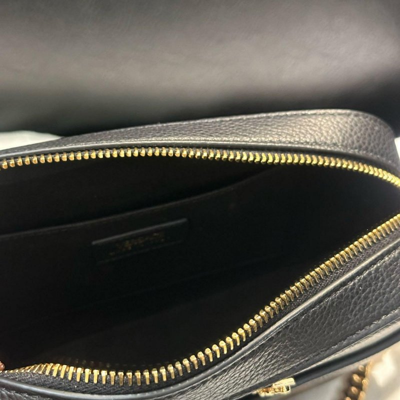 💎Han's house精品服飾💎 VERSACE 凡賽斯 女神頭 頂級黑牌 皮 斜背包-4