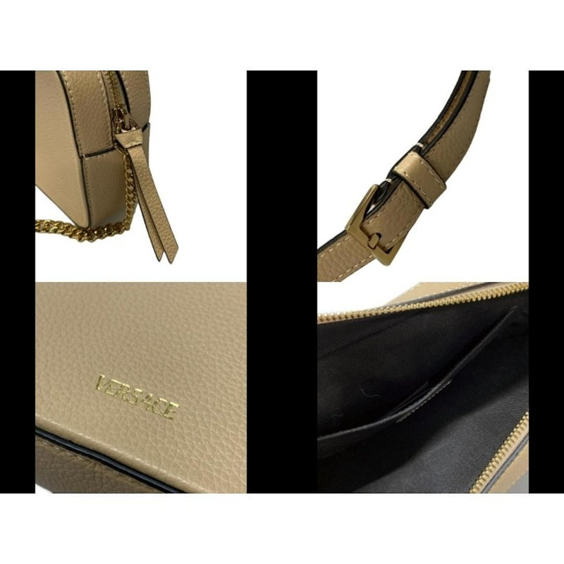 Han's house精品服飾💎 VERSACE 凡賽斯 女神頭 頂級黑牌 皮 斜背包-2