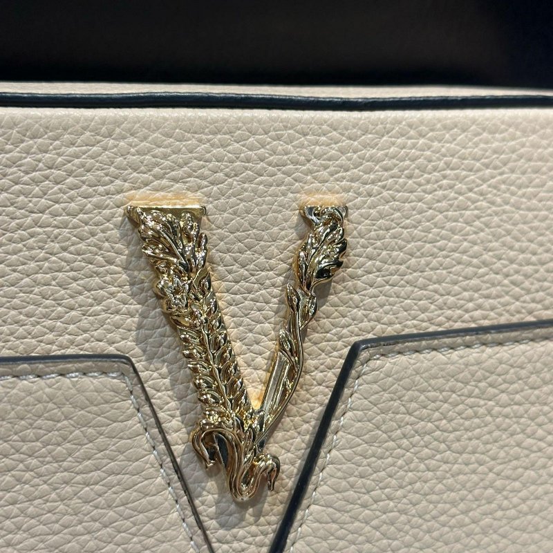 Han's house精品服飾💎 VERSACE 凡賽斯 女神頭 頂級黑牌 皮 斜背包-5