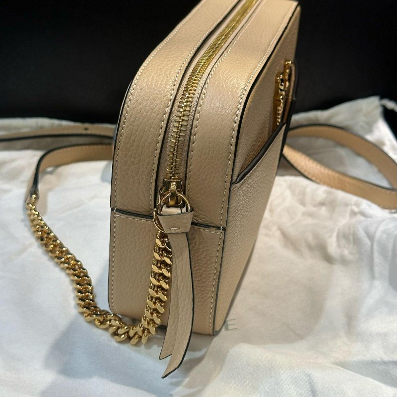 Han's house精品服飾💎 VERSACE 凡賽斯 女神頭 頂級黑牌 皮 斜背包-6