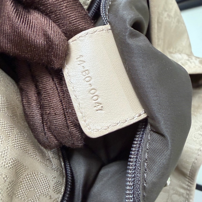 Dior/迪奧 奶油白中古老花醫生包托特包-8