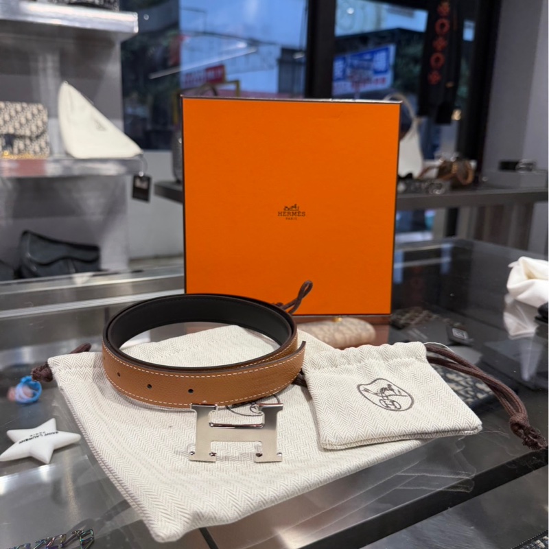 全新🌟 Hermes 愛馬仕 H扣腰帶-1