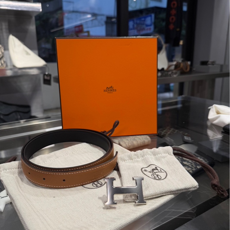 全新🌟 Hermes 愛馬仕 H扣腰帶-2