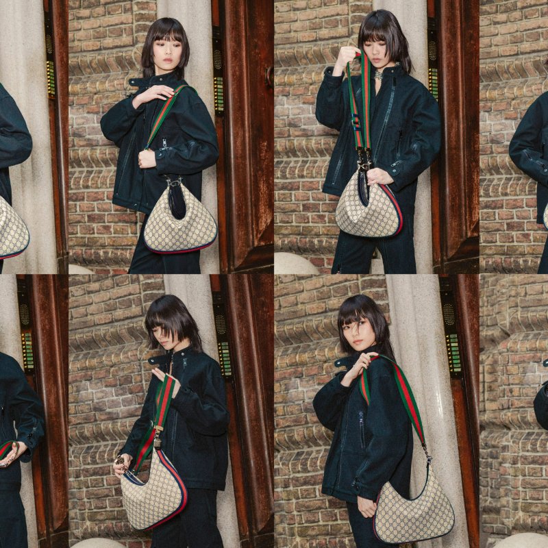 💎Han's house精品服飾💎 GUCCI Attache 702823 多種揹法 肩背包 側背包 原價92000-6