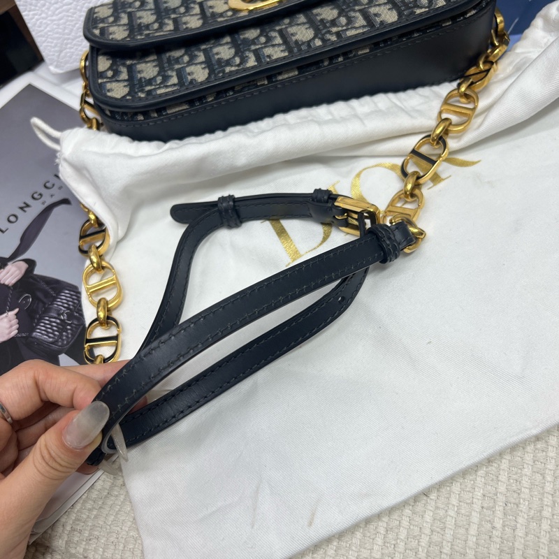 Dior迪奥30蒙田 Avenue 老花斜挎包-11