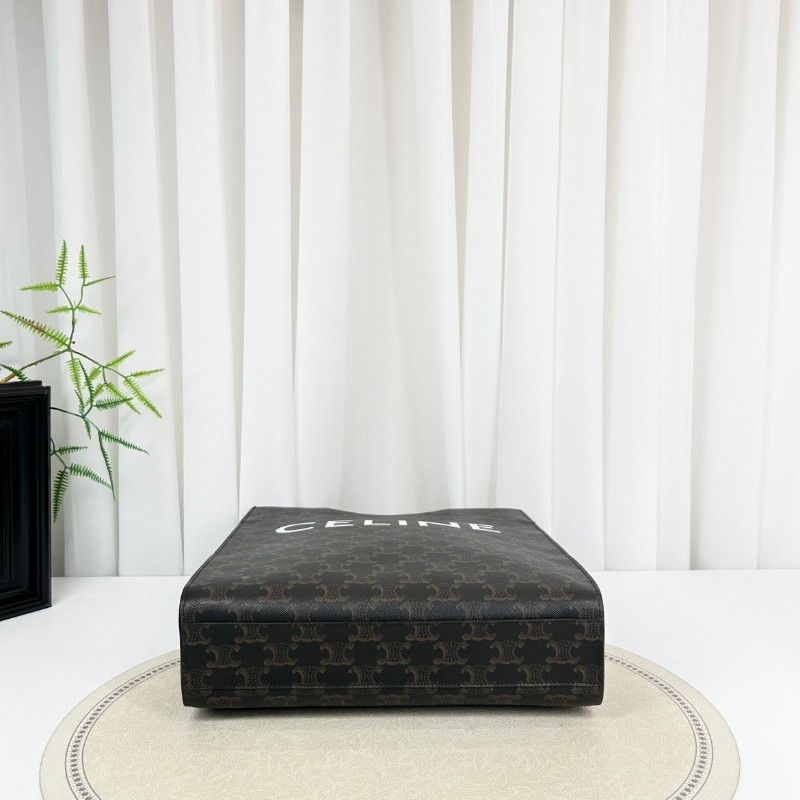 賽琳/Celine  經典Triomphe老花托特包 經典凱旋門印花 搭配棕色皮帶 時尚又耐看 休閒百搭款-4