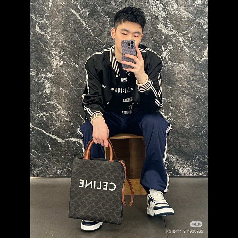 賽琳/Celine  經典Triomphe老花托特包 經典凱旋門印花 搭配棕色皮帶 時尚又耐看 休閒百搭款-6