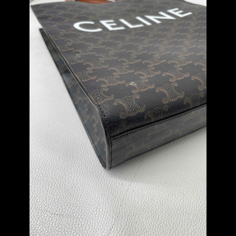 賽琳/Celine  經典Triomphe老花托特包 經典凱旋門印花 搭配棕色皮帶 時尚又耐看 休閒百搭款-12