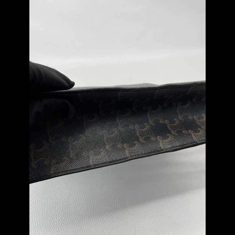 賽琳/Celine  經典Triomphe老花托特包 經典凱旋門印花 搭配棕色皮帶 時尚又耐看 休閒百搭款-21