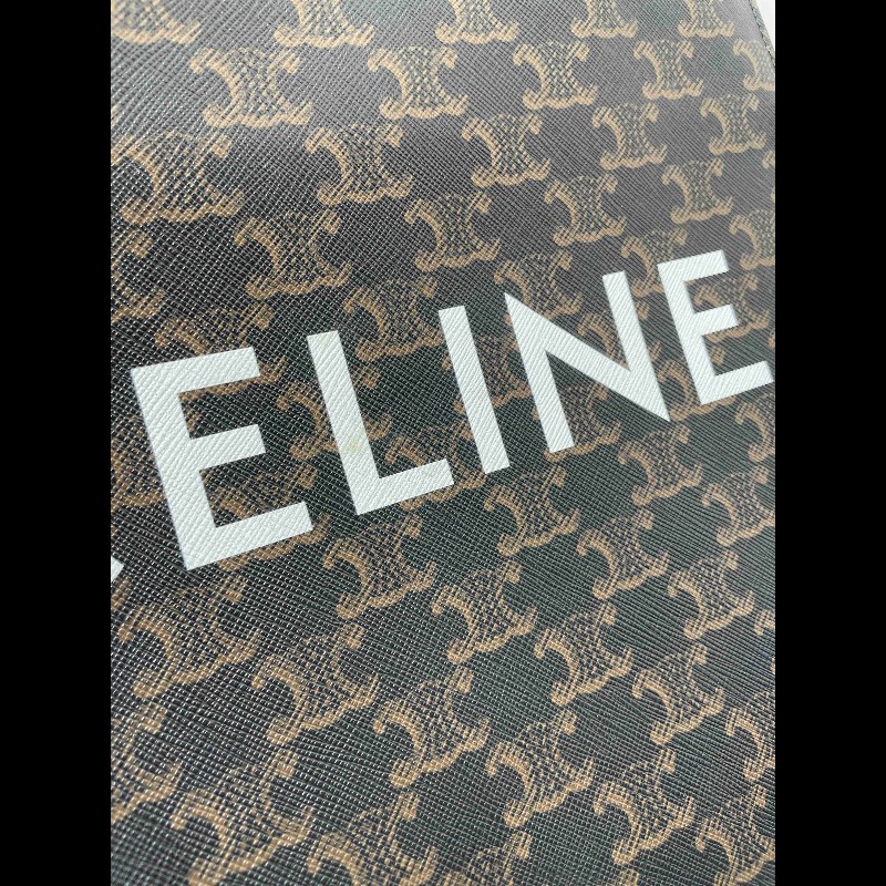 賽琳/Celine  經典Triomphe老花托特包 經典凱旋門印花 搭配棕色皮帶 時尚又耐看 休閒百搭款-22