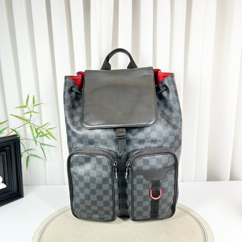 LV/路易威登  utility 經典棋盤格抽繩繫帶設計 內裡容量足 乾淨整潔 出遊出行必備 超實用-0