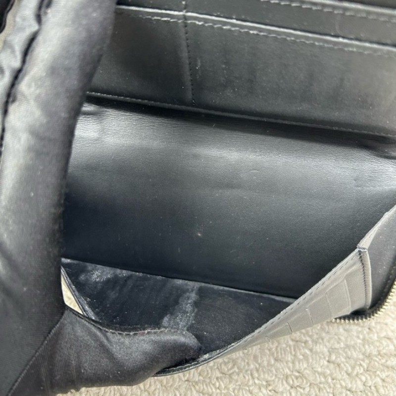 LV路易威登迷彩塗鴉藍色棋盤格拉鏈長款錢包 銀色五金 卡位多 容量實用 日常使用方便-21