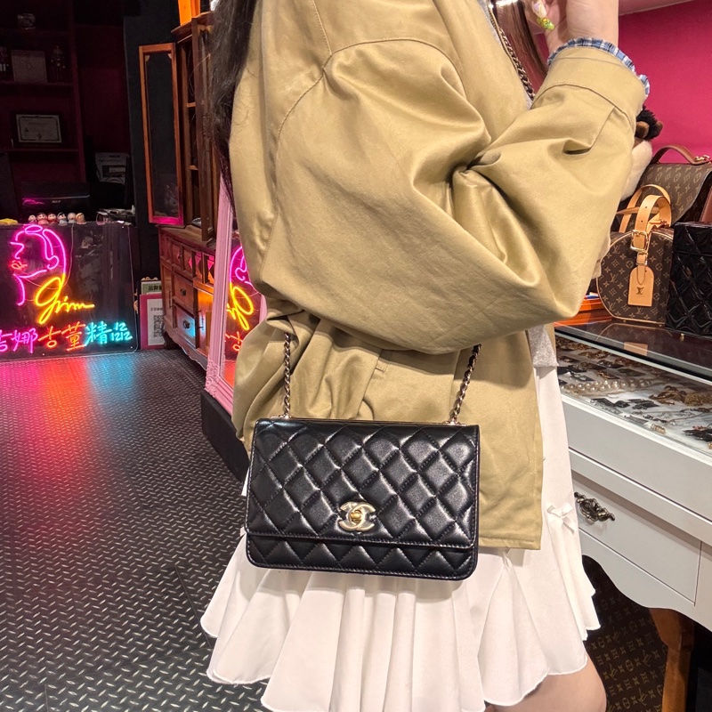 Chanel trendy cc woc斜背包/王吉娜古董精品-1