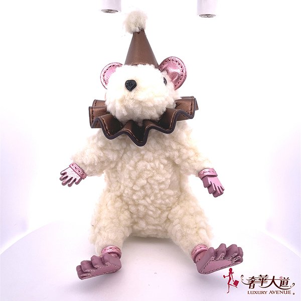 【CO638】COACH 白色鼠年派對鑰匙圈 F78320-0