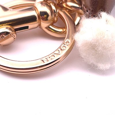 【CO638】COACH 白色鼠年派對鑰匙圈 F78320-3