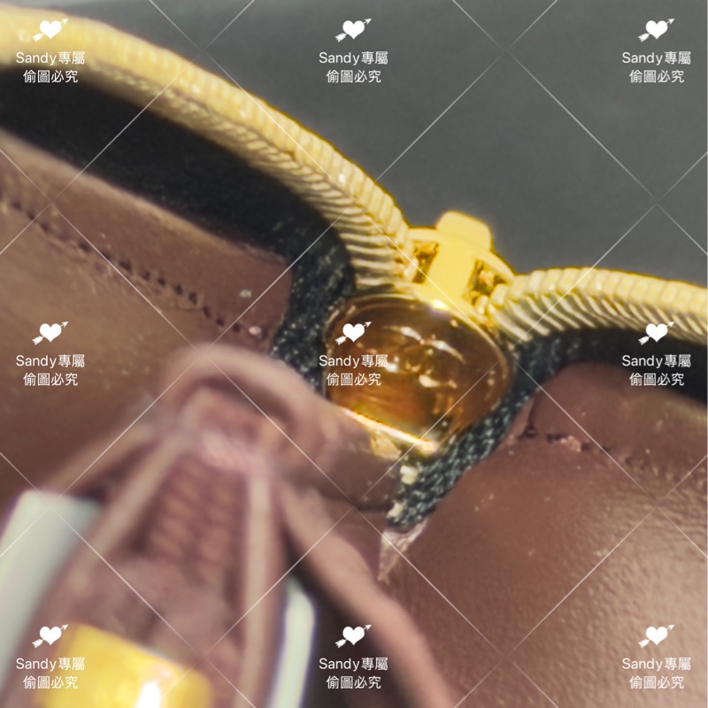 全新存放 香奈兒 CF 黑金荔枝 長夾 全新全配-43