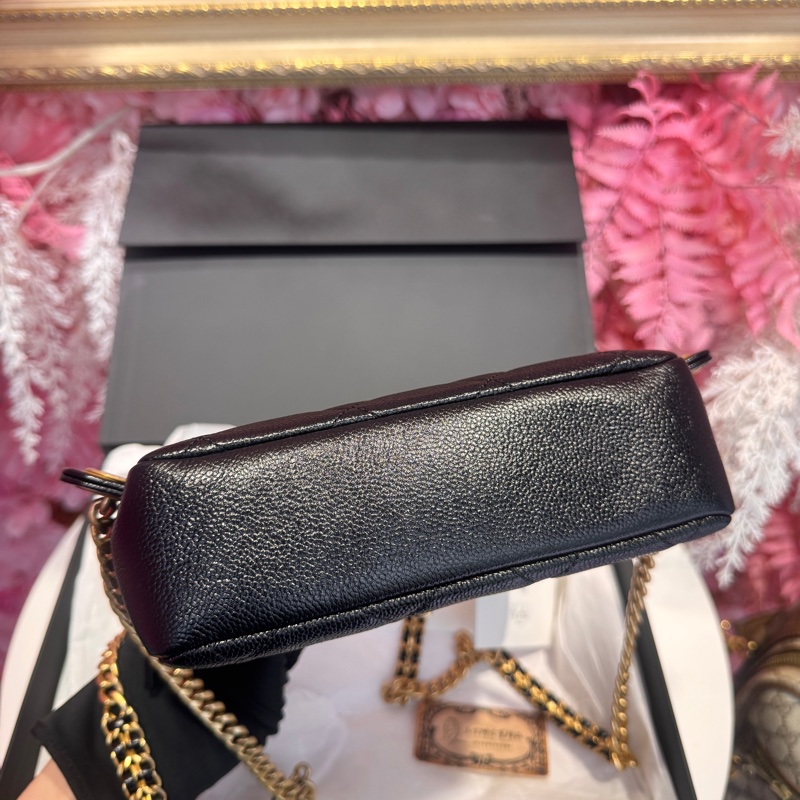 Chanel黑金後背包 荔枝皮/ado/王吉娜古董精品-5