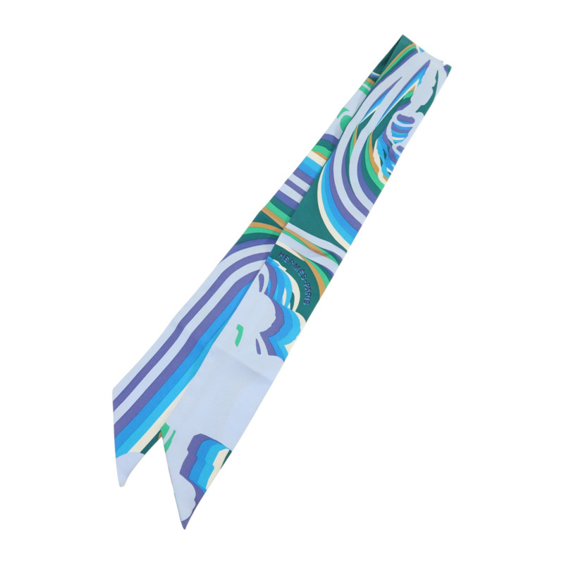 HERMES 絲質Twilly絲巾-1