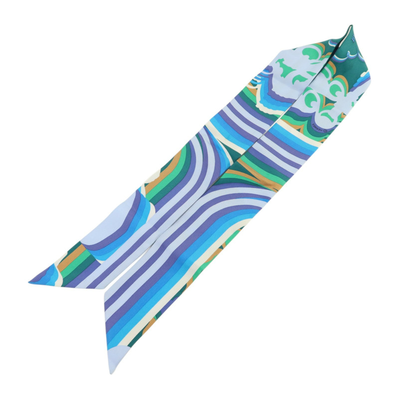 HERMES 絲質Twilly絲巾-2