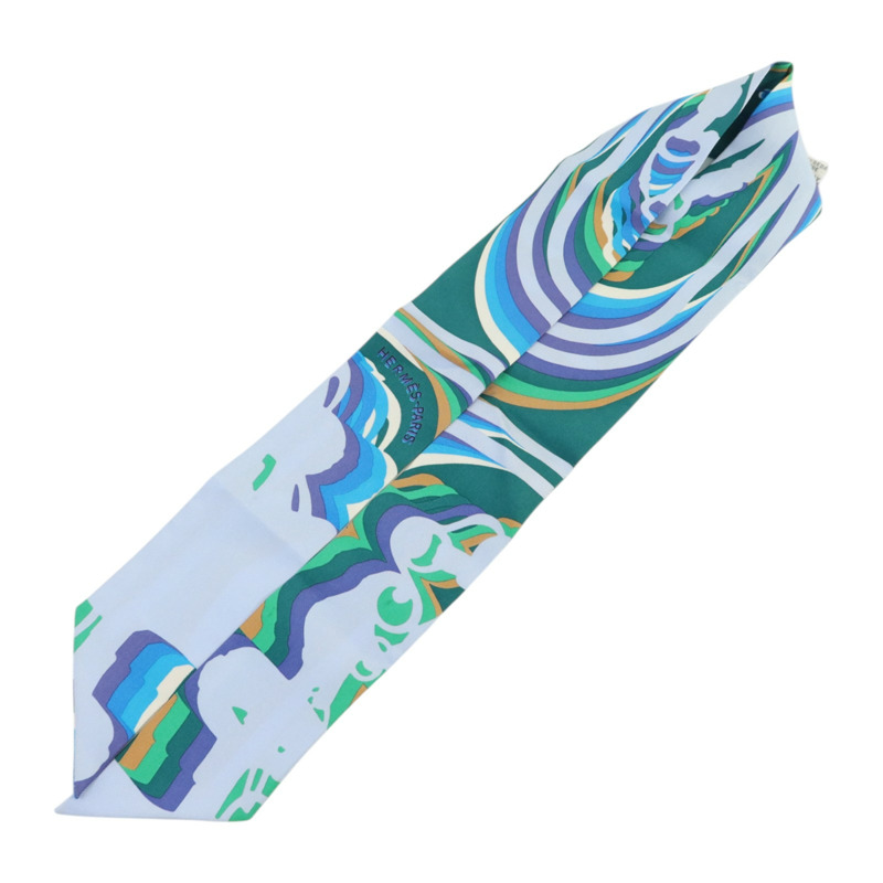 HERMES 絲質Twilly絲巾-3