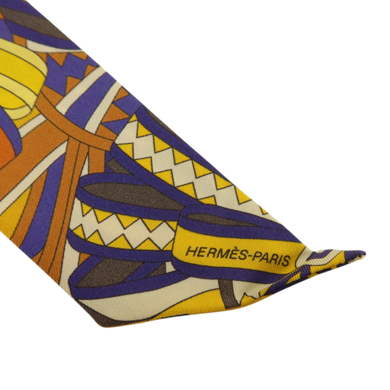 HERMES 絲質Twilly絲巾-4