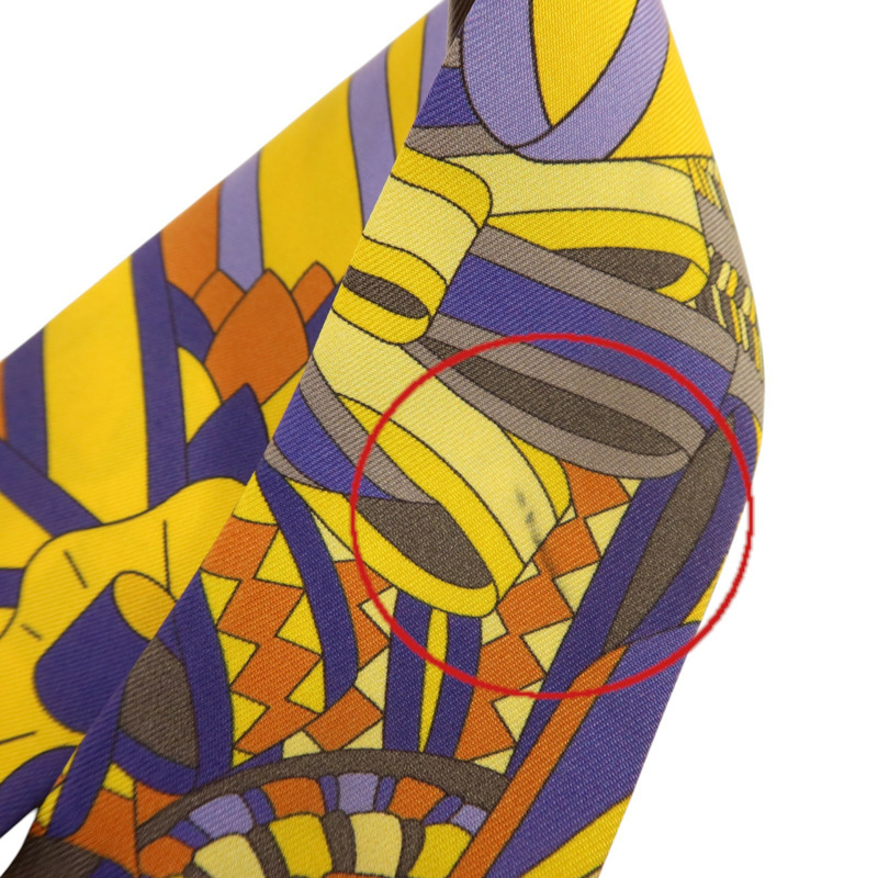 HERMES 絲質Twilly絲巾-7