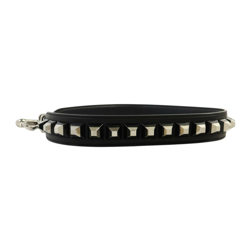 FENDI 牛皮皮革/PVC Shoulder Strap銀扣肩帶-1