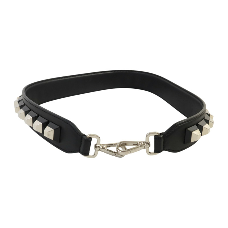 FENDI 牛皮皮革/PVC Shoulder Strap銀扣肩帶-2