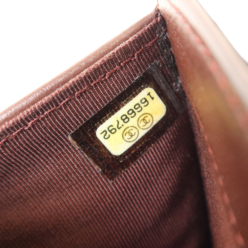 CHANEL 羊皮皮革Long Wallet銀扣長錢包-8