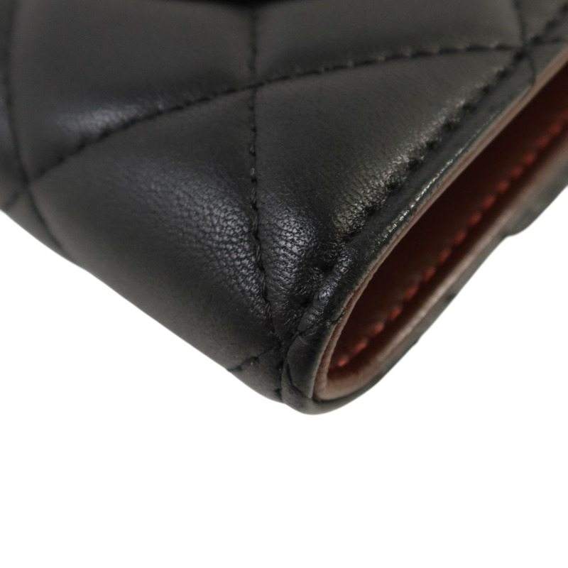 CHANEL 羊皮皮革Long Wallet銀扣長錢包-13