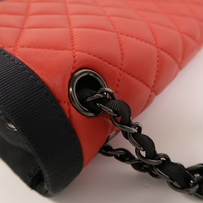 CHANEL 羊皮皮革Chain Shoulder鏈帶肩背袋-17