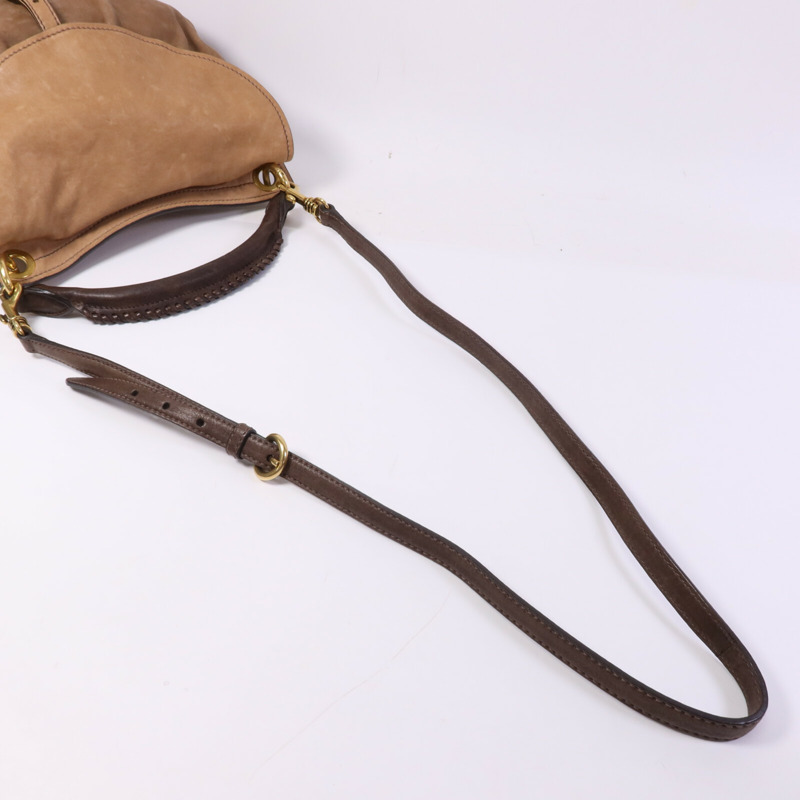 Miu Miu 牛皮皮革Shoulder Bag金扣肩背袋-7