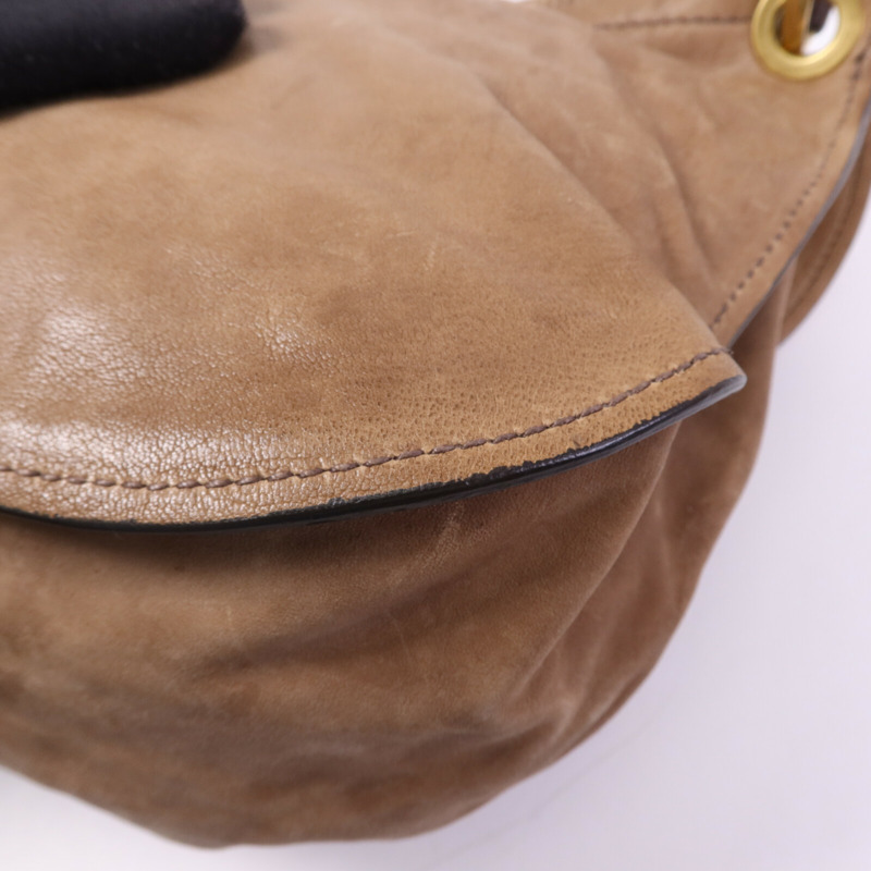 Miu Miu 牛皮皮革Shoulder Bag金扣肩背袋-11