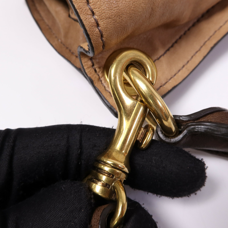 Miu Miu 牛皮皮革Shoulder Bag金扣肩背袋-13