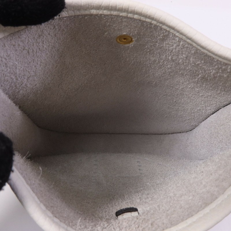 HERMES Clemence皮革Evelyne TPM金扣肩背袋New White-4