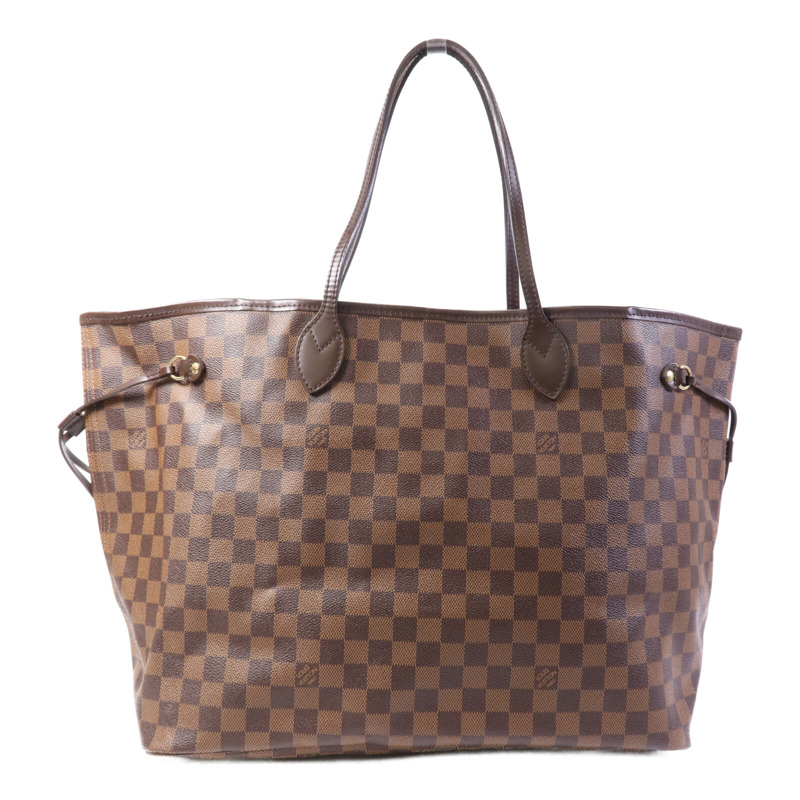 LOUIS VUITTON Damier Neverfull GM金扣肩背袋-1