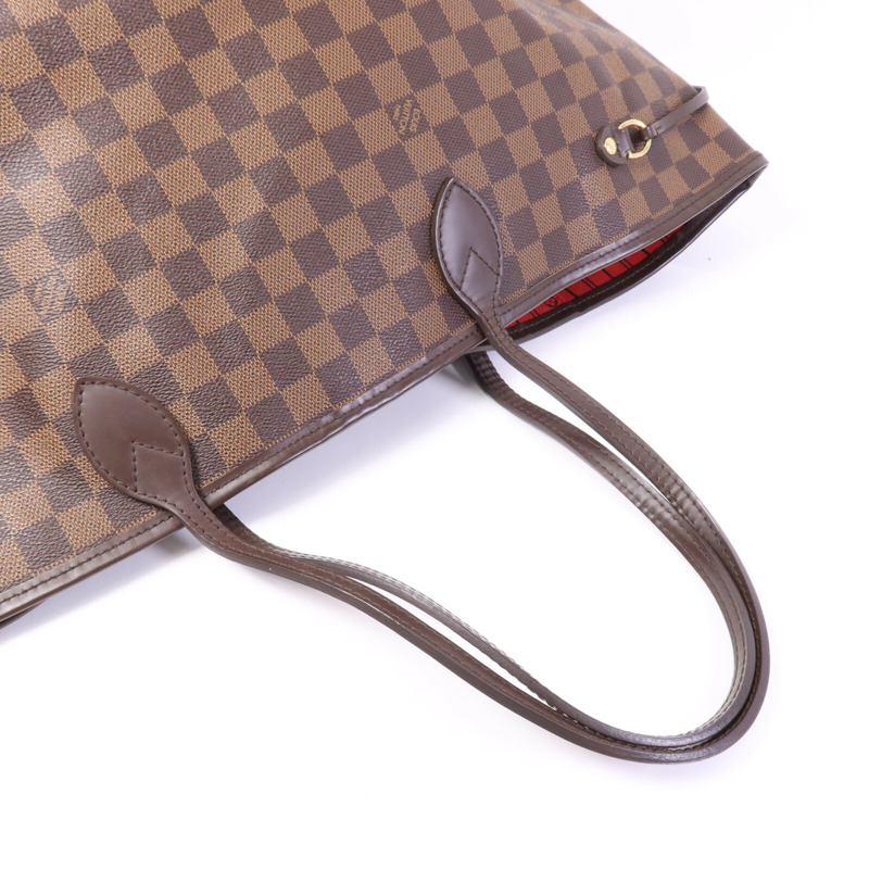 LOUIS VUITTON Damier Neverfull GM金扣肩背袋-8