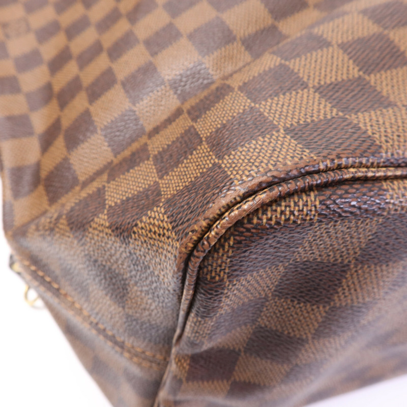 LOUIS VUITTON Damier Neverfull GM金扣肩背袋-10