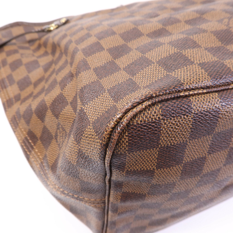 LOUIS VUITTON Damier Neverfull GM金扣肩背袋-12