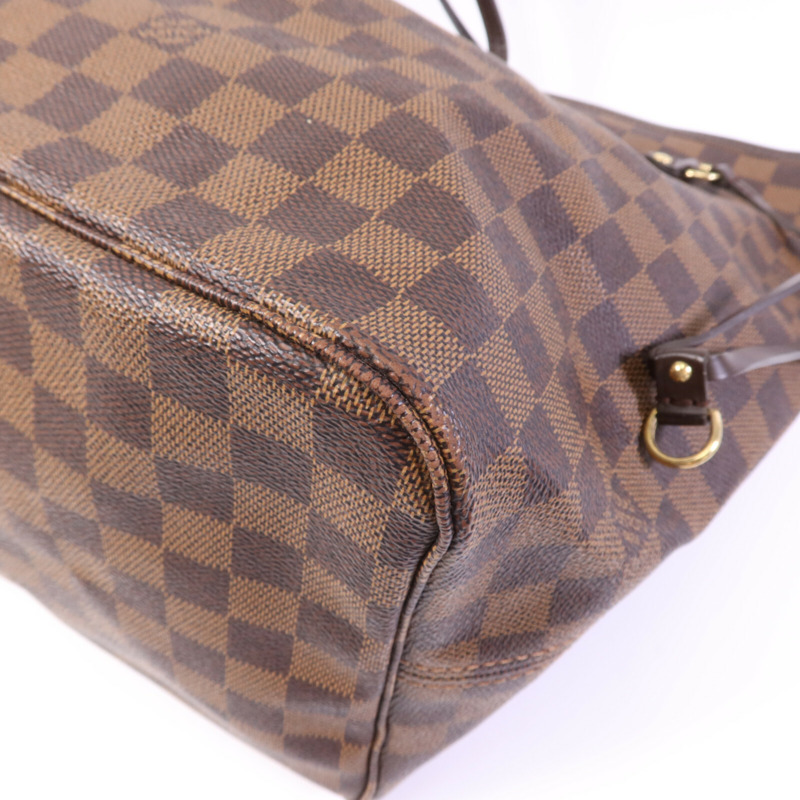 LOUIS VUITTON Damier Neverfull GM金扣肩背袋-13