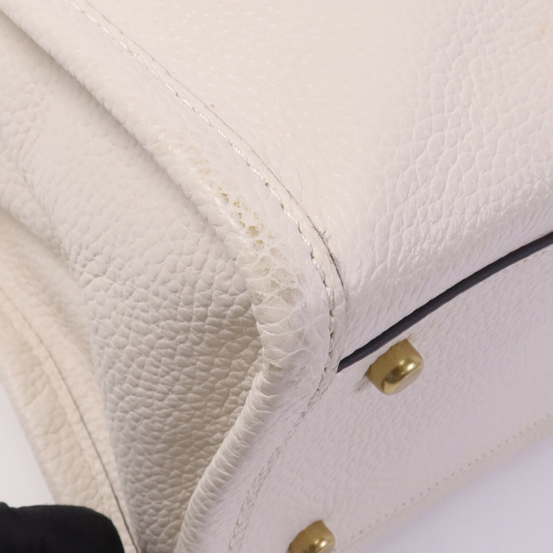 COACH 牛皮皮革2 Way Shoulder Bag金扣手挽肩背兩用袋-9