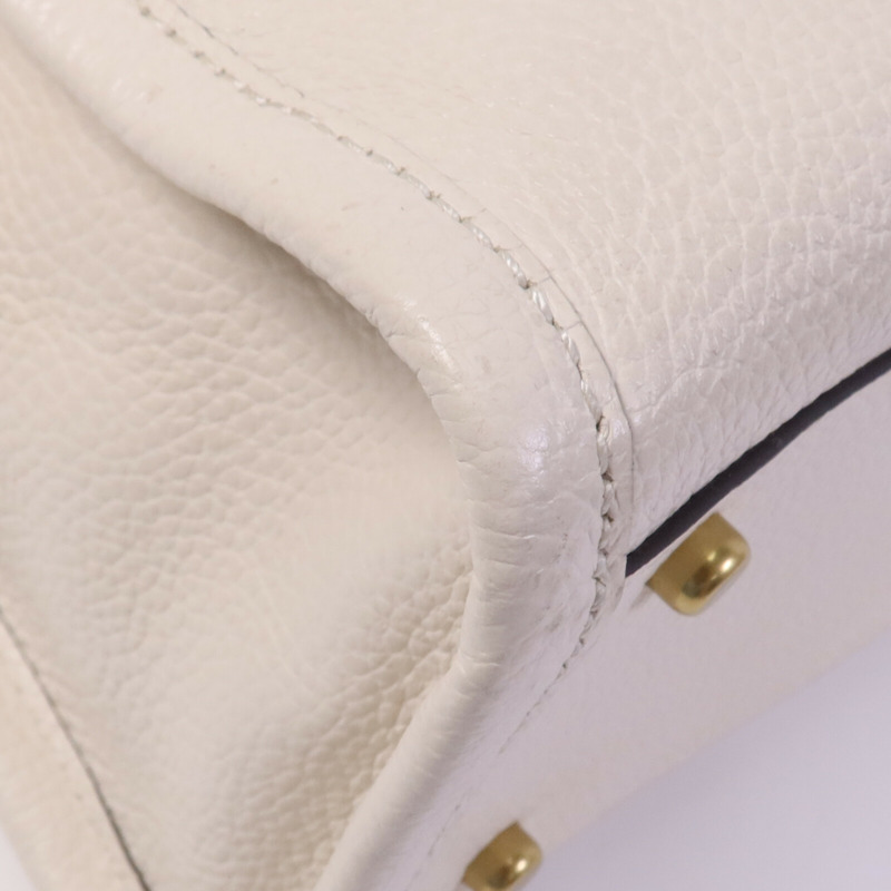 COACH 牛皮皮革2 Way Shoulder Bag金扣手挽肩背兩用袋-11