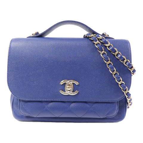 CHANEL 牛皮皮革Business Affinity金扣鏈帶肩背袋