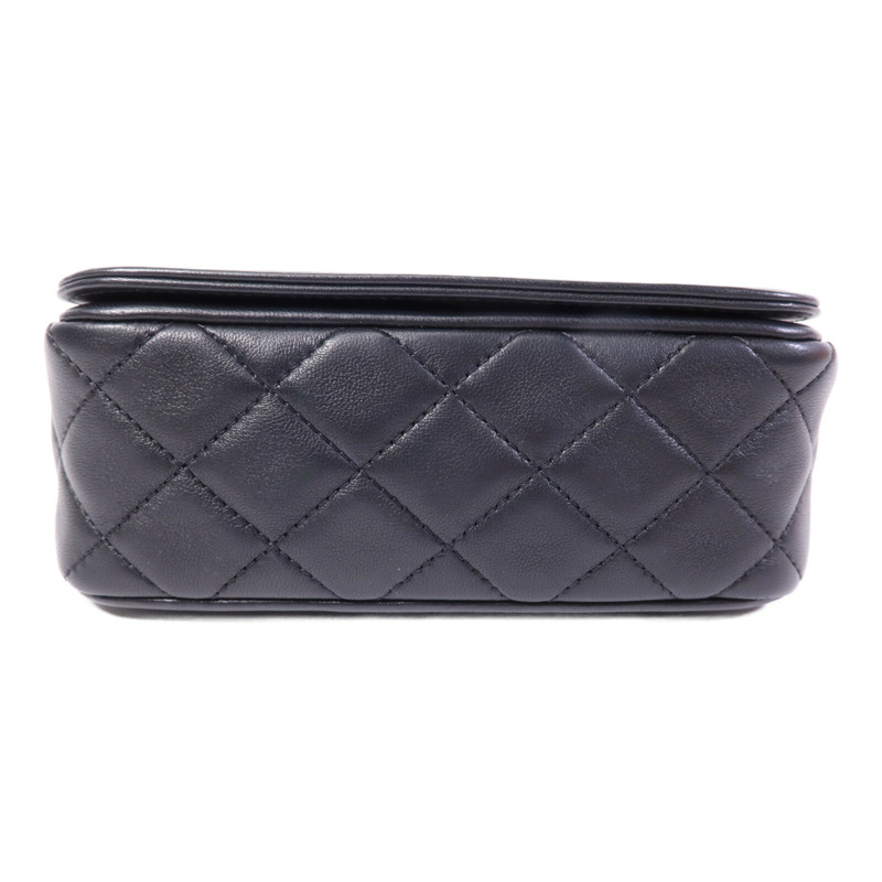 CHANEL 羊皮皮革Chain Shoulder Bag金扣鏈帶肩背袋-3