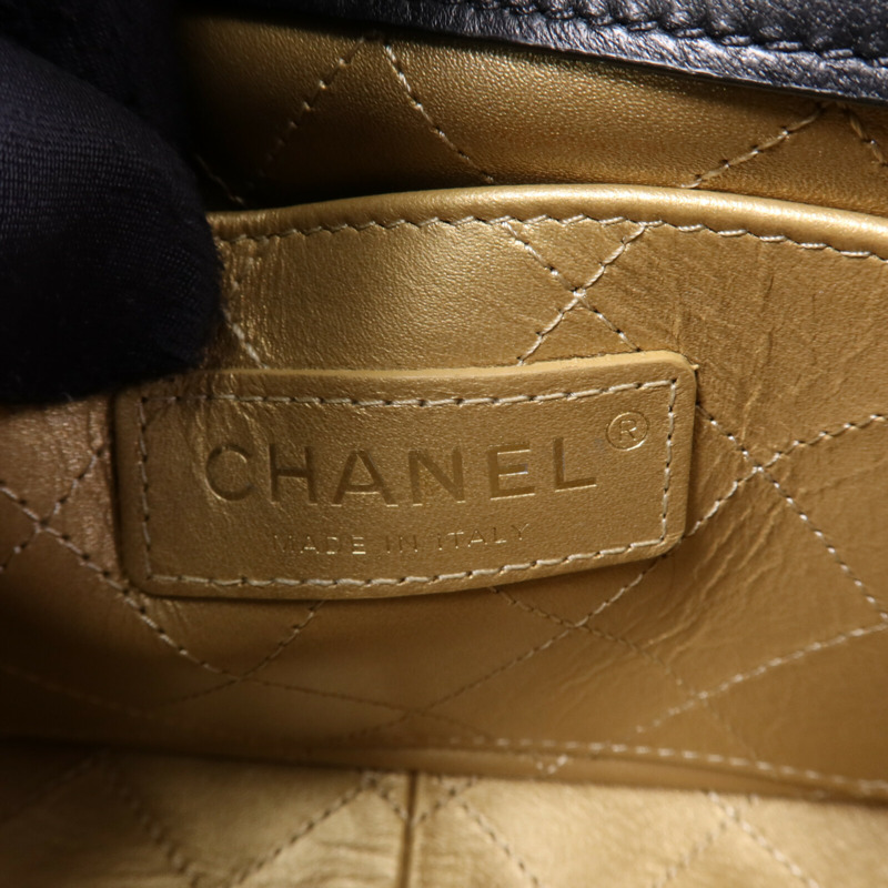 CHANEL 羊皮皮革Chain Shoulder Bag金扣鏈帶肩背袋-5