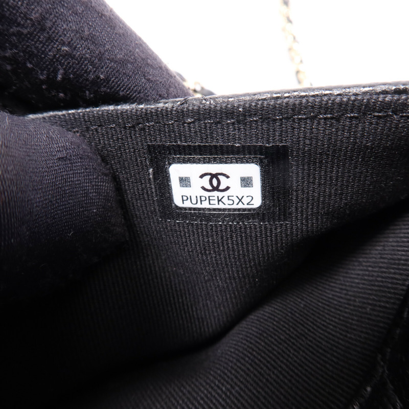 CHANEL 牛皮皮革Camera Bag金扣鏈帶肩背袋-7